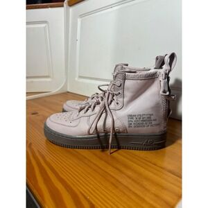 Nike Air Force 1 Sage XX High Top Sneakers Women Size 8.5 Pink Utility‎ Boots